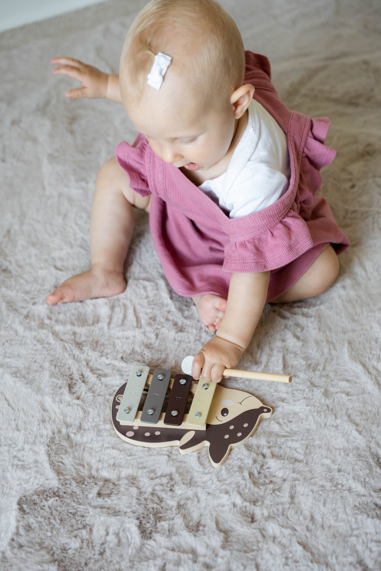 Xylophon aus Holz musikalisches Montessori Babyspielzeug für erste Töne und Gehörförderung